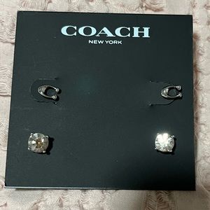 Coach 2 pair earrings